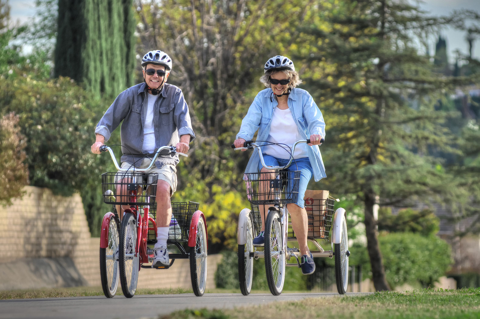 Trike Riders Two riders for an afternoon ride on their ride on Manhattan Adult ...