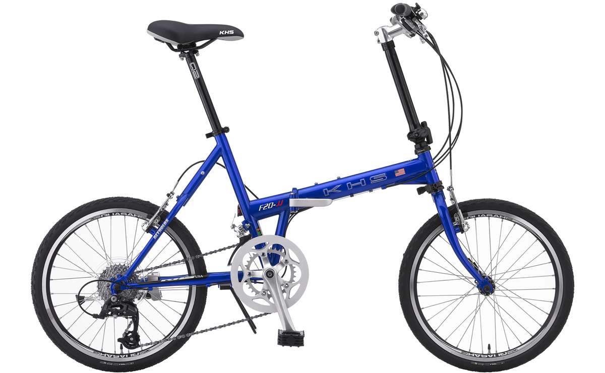 KHS Mocha Folding Bicycle in Blue