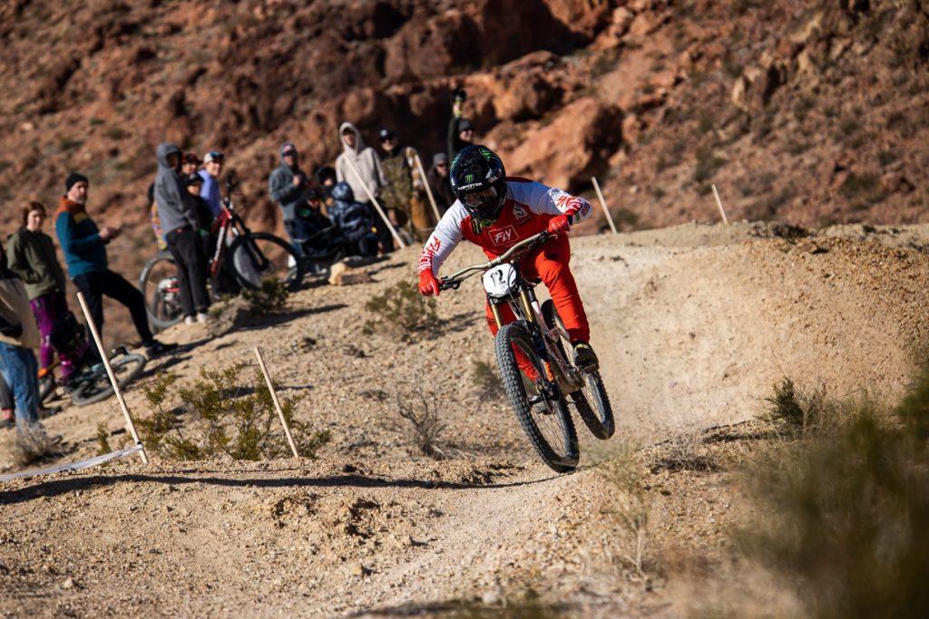 KHS Pro MTB rider Steven Walton riding at Bootleg Canyon in Boulder City, NV